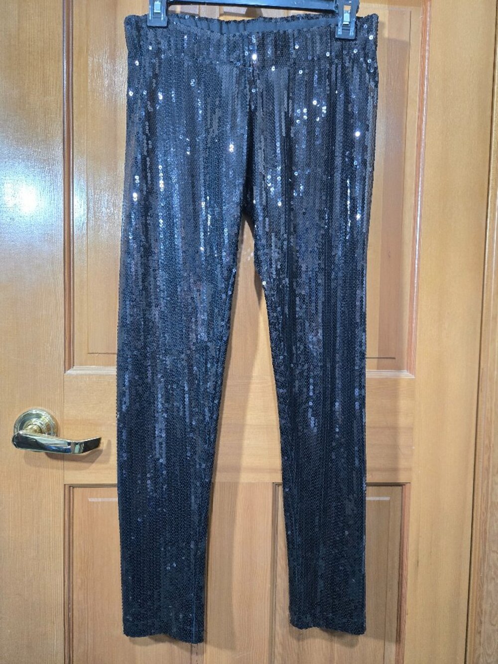 Vintage Black Sequined Pants - No Tags